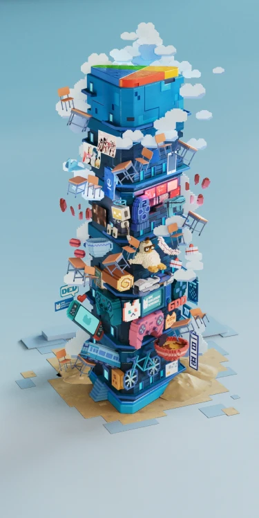 IP tower mobile tiles map